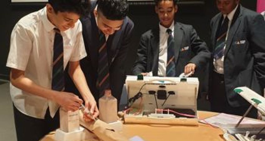 Students perfect their bedside manner at medical careers roadshow