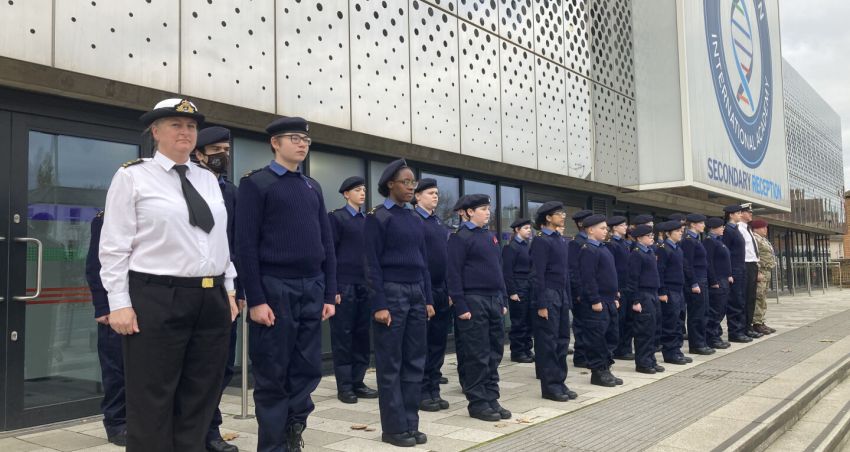 CCF cadets lead our two-minute silence