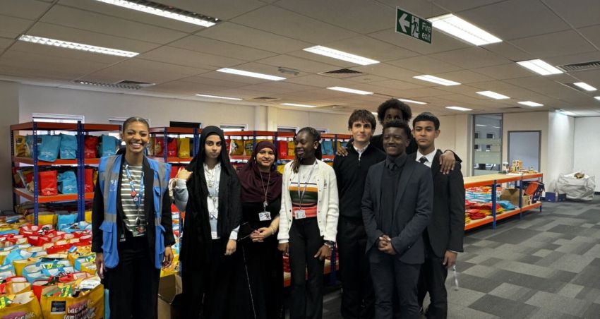 Sixth formers support McCarthy-Dixon Foundation to deliver thousands of food parcels